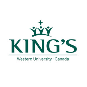 A green logo of king 's western university