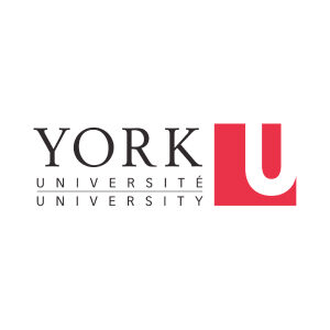 A logo of york university.