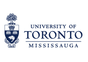 A blue and white logo of the university of toronto.