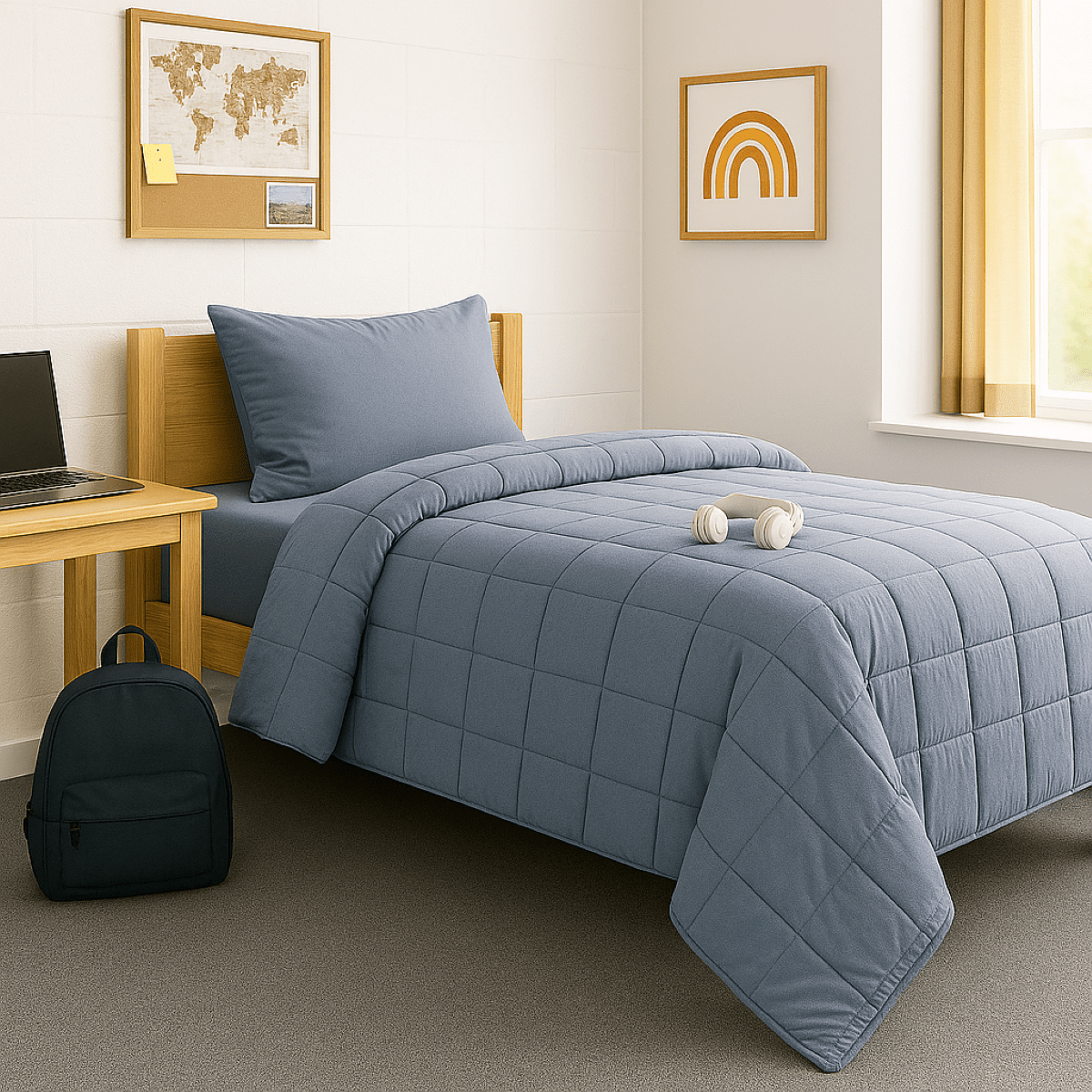 Slate Blue Comforter Bundle